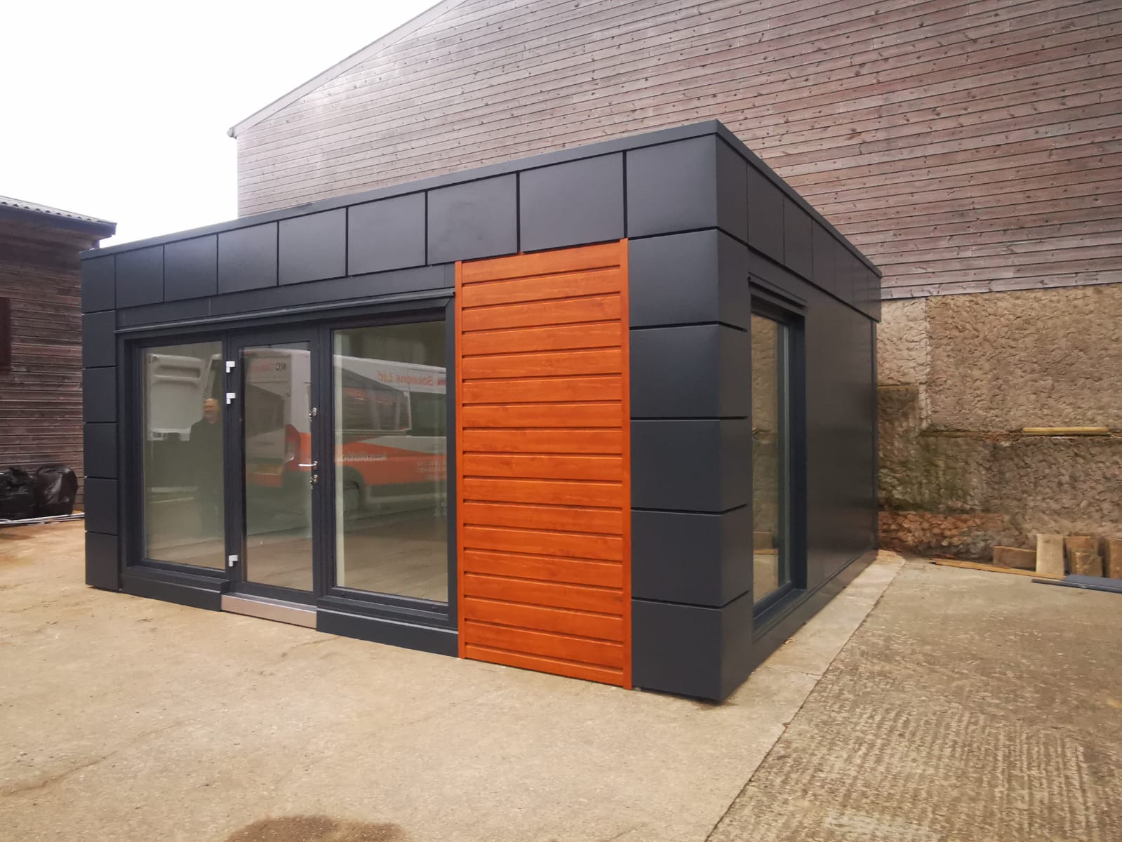 Oficina portátil, caseta de obra,