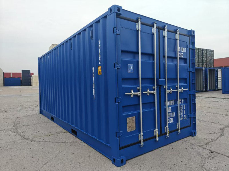 Contenedor Nuevo de 20 pies con Apertura Lateral azul