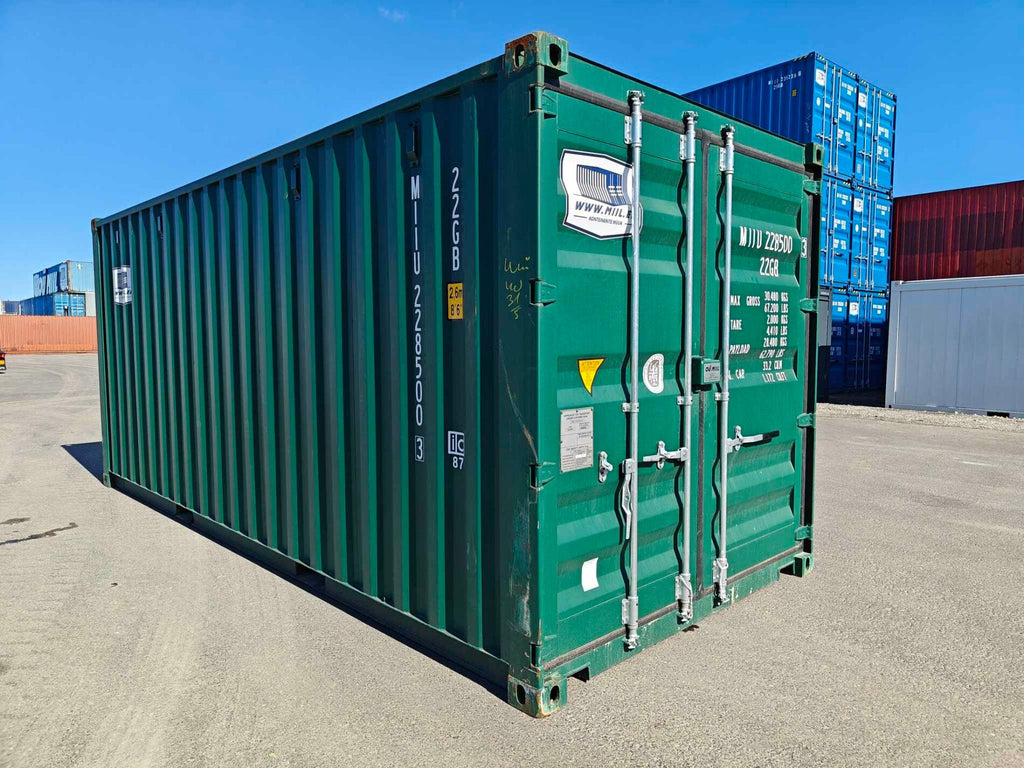 Contenedor usado de 20 pies verde
