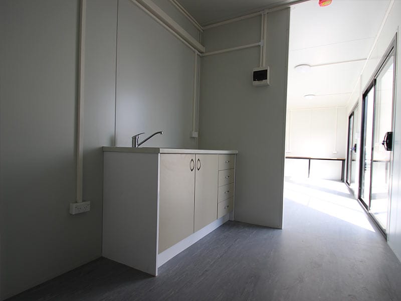 Contenedor de Oficina 40 pies High Cube Totalmente Equipado