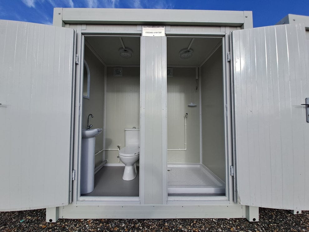 Módulo Sanitario WC + Lavabo + Ducha Conectable