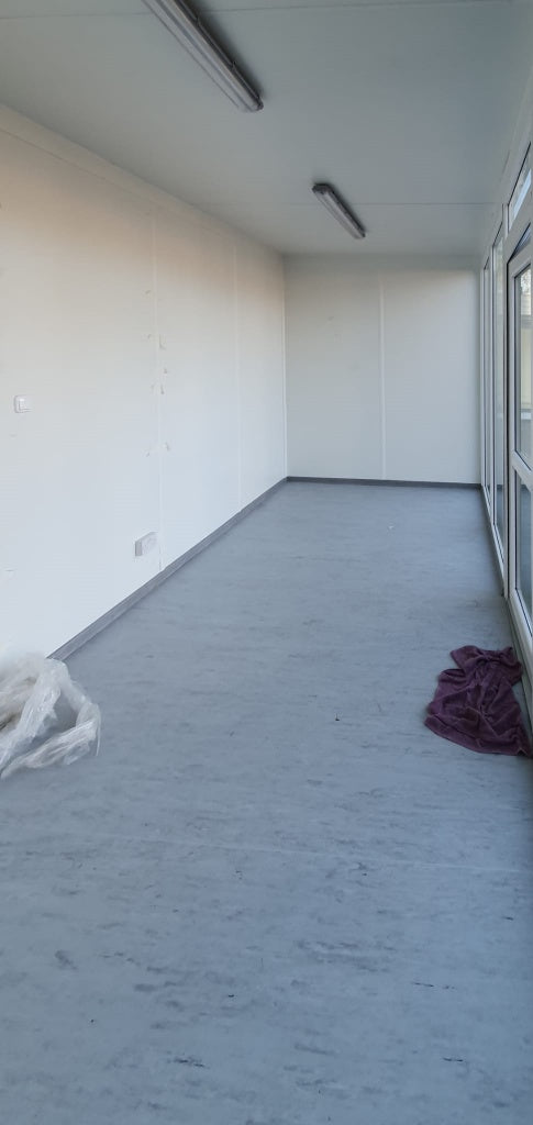 Cabina portátil con estructura ISO de 20 pies, oficina