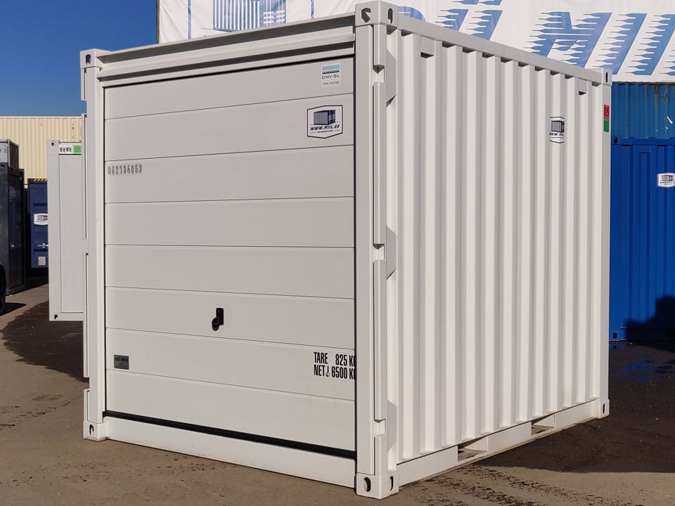 Contenedor usado de 10 pies blanco