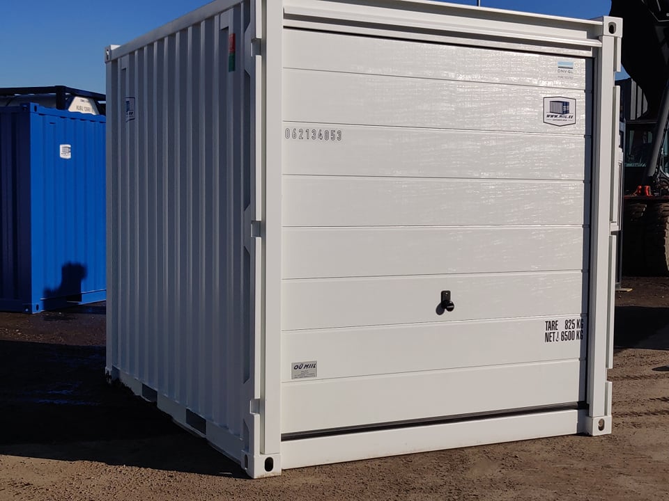 Contenedor usado de 10 pies blanco