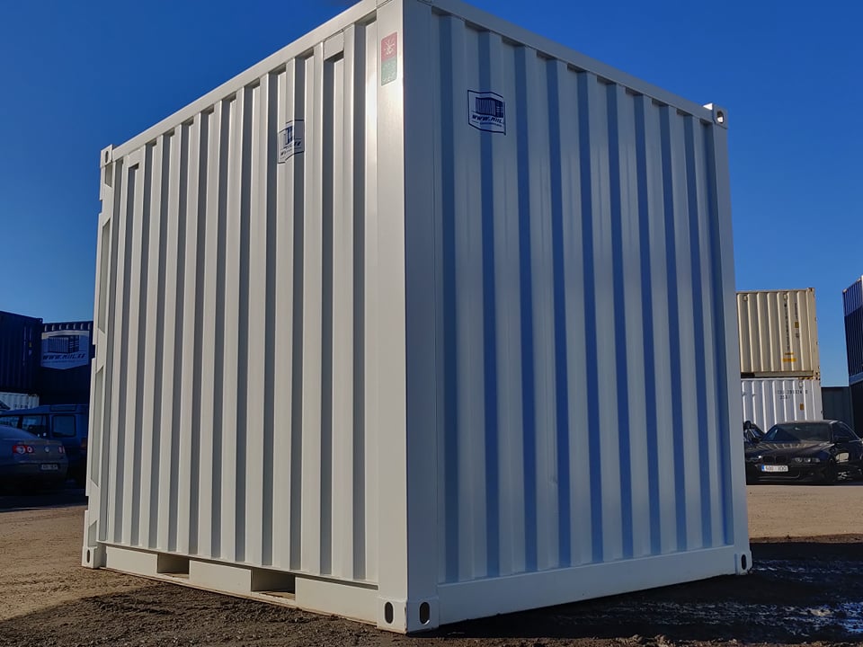 Contenedor usado de 10 pies blanco